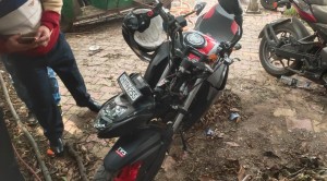 आर्मी की गाड़ी और बाइक की टक्कर में युवक की मौत