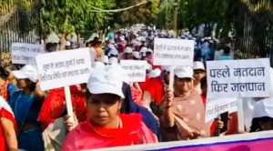 बिहार दिवस पर निकाली गई मतदाता जागरूकता रैली