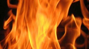 मेरठ में भीषण आग से 12 खोखे जलकर राख    